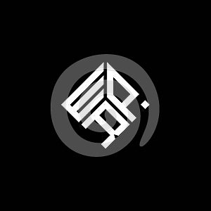 WPR letter logo design on black background. WPR creative initials letter logo concept. WPR letter design