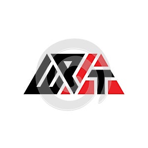 WPT triangle letter logo design with triangle shape. WPT triangle logo design monogram. WPT triangle vector logo template with red