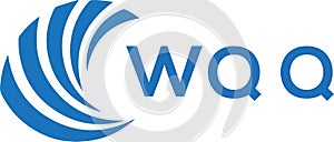 WQQ letter logo design on white background. WQQ creative circle letter logo