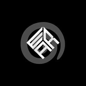 WRA letter logo design on black background. WRA creative initials letter logo concept. WRA letter design