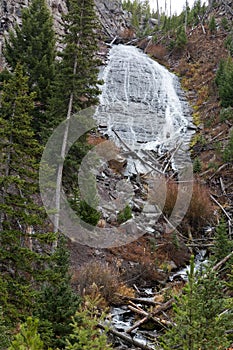 Wraith Falls in Yellowstone