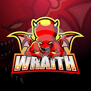 Wraith mascot esport logo design