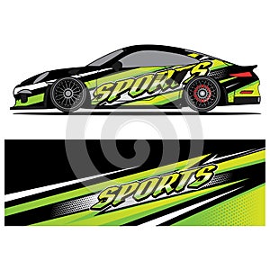 Wrap car design livery vector abstract vinyl sticker printing.