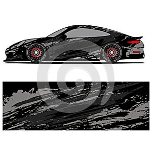 Wrap car design livery vector abstract vinyl sticker printing.