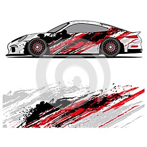 Wrap car design livery vector abstract vinyl sticker printing.