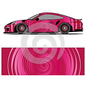 Wrap car design livery vector abstract vinyl sticker printing.