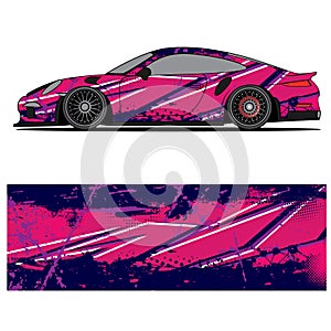 Wrap car design livery vector abstract vinyl sticker printing.