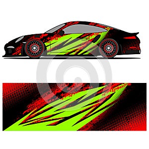 Wrap car design livery vector abstract vinyl sticker printing.