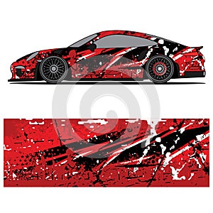 Wrap car design livery vector abstract vinyl sticker printing.