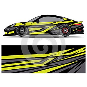 Wrap car design livery vector abstract vinyl sticker printing.