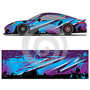 Wrap car design livery vector abstract vinyl sticker printing.