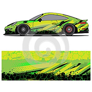 Wrap car design livery vector abstract vinyl sticker printing.