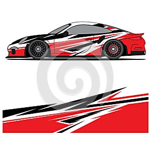 Wrap car design livery vector abstract vinyl sticker printing.