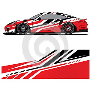 Wrap car design livery vector abstract vinyl sticker printing.