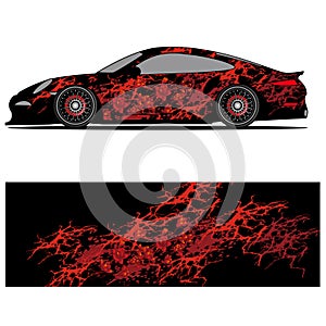 Wrap car design livery vector abstract vinyl sticker printing.