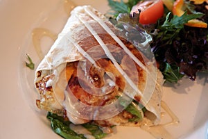 Wrap with chicken