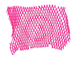 Wrap foam net plastic on white, protective â€‹packaging netting sleeves for fruits