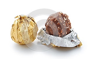 Wrap and unwrap chocolate candy