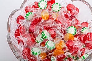 Wrapped Candies in Bowl