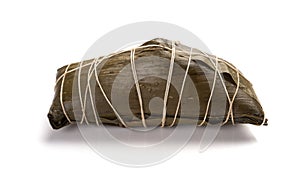 Wrapped Chinese ZongZi on white for Dragon Boat Festival