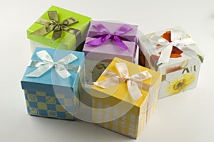 Wrapped gift box present