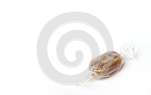 Wrapped Mint humbugs on a white background