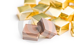 Wrapped nougat candy