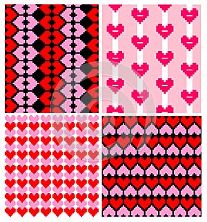 Wrappers with hearts pattern