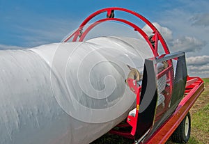 Wrapping Hay Bales