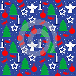 Wrapping paper seamless pattern for Christmas