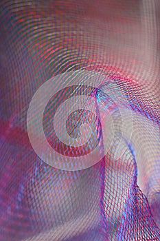 Wrapping colorful plastic net