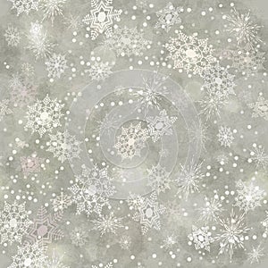 Wrapping Vintage Paper Snowflake Seamless Pattern