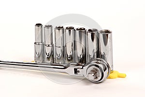 Wratchet with sockets