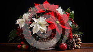 wreath christmas flower arrangement