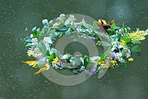 Wreath of flowers launched on holiday of Ivan Kupala