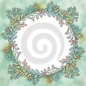 Wreath Frame Background