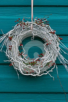 Wreath made from birch twigs