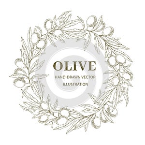 Wreath with olive branches