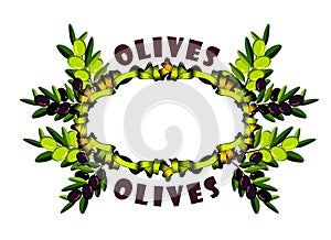 Wreath of olive branches