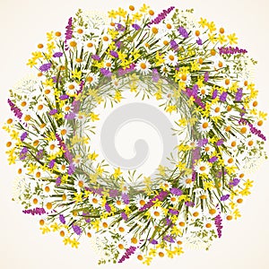 Wreath of wild flower