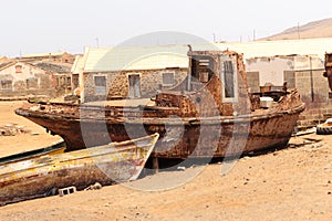 Wreck boat cape verde