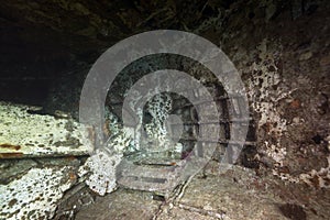 Wreck freighter Kormoran - sank in 1984 Tiran