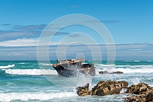 Wreck of the Meisho Maru near, Cape L`Agulha