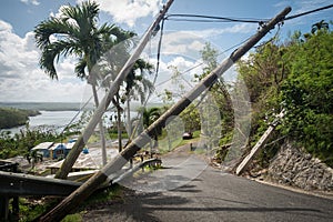 Wreckage from Hurricane Maria.