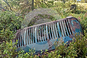 Wreckage from the Winter War near Suomussalmi, Finland