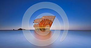 The wrecked ship, Baltray shipwrack,