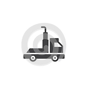 Wrecker truck icon vector