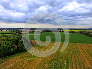 Wrekin over Green Forest Drone Imagery photo