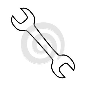 Wrench construction tool icon