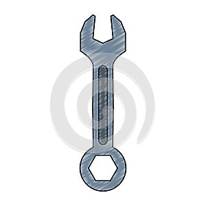 Wrench construction tool scribble